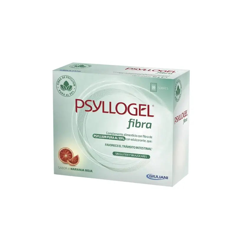 Psyllogel Fibre Rouge Goût Orange, 20 Sachets
