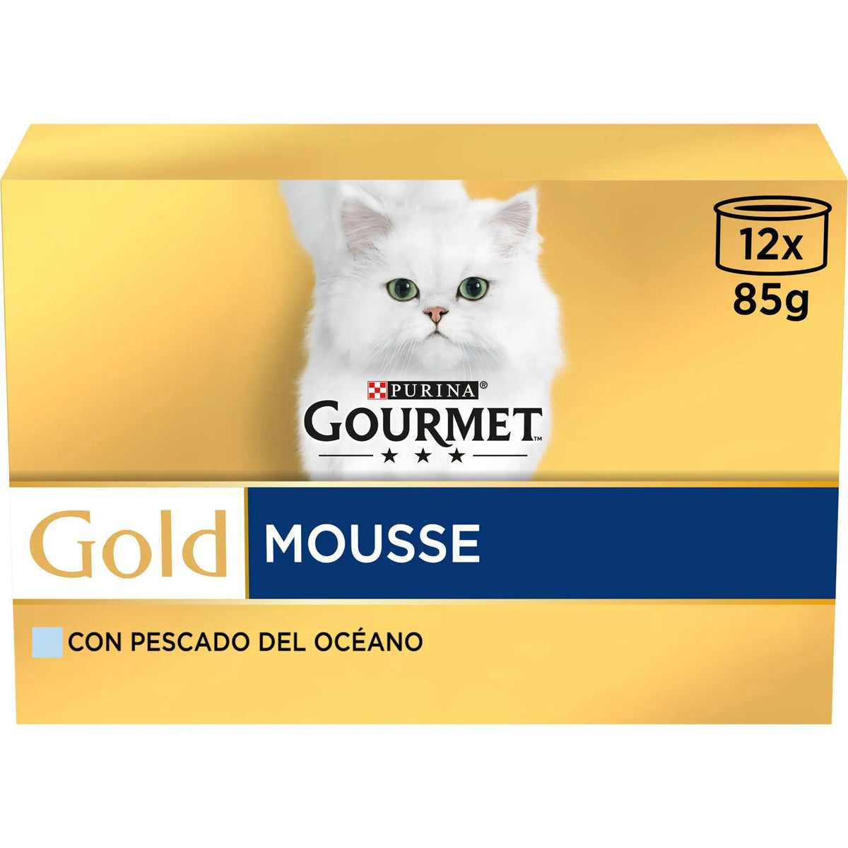 Purina Gourmet Gold Mousse Ocean Fish Box 12X85Gr, wet cat food