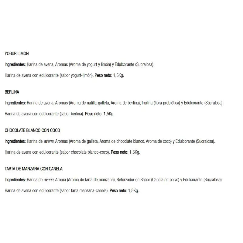 Donuts Pwd Oat Delight 1,5Kg.