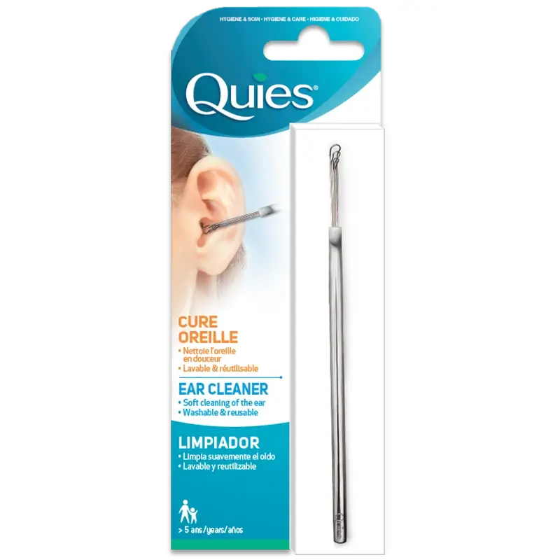 Nettoyeur d'oreilles en acier inoxydable Quies