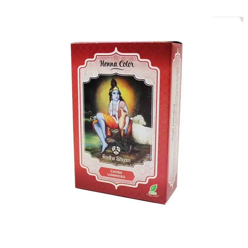Radhe Henna Radhe Caoba Luminoso Polvo , 100 gr