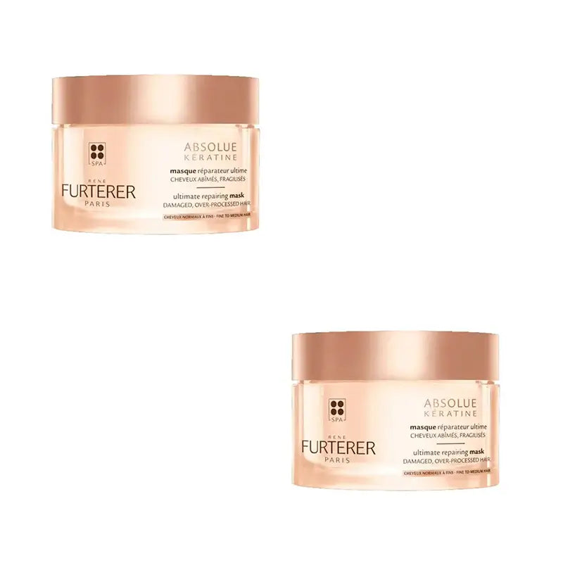 Rene Furterer Absolue Keratine Extreme Repair Mask Normal To Fine Hair, 2X200 Ml