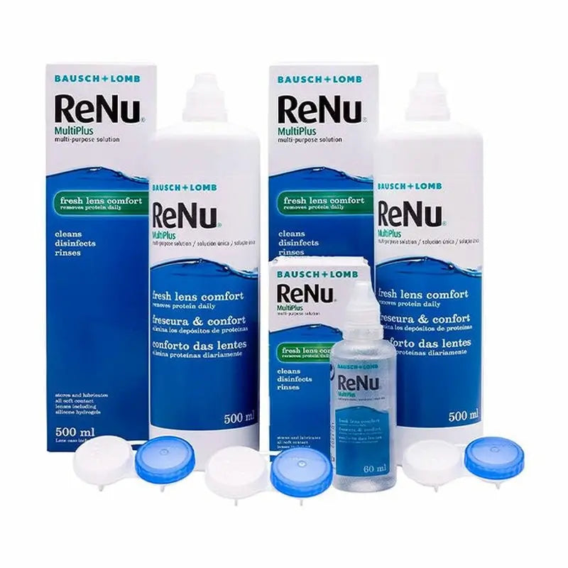 Renu Multiplus - Duplo 2 Botellas X 500 Ml + 60 Ml