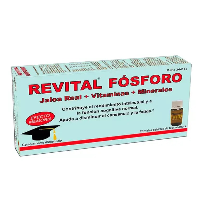 Revital Gelée de Phosphore + Vitamines + Minéraux 20 Ampoules