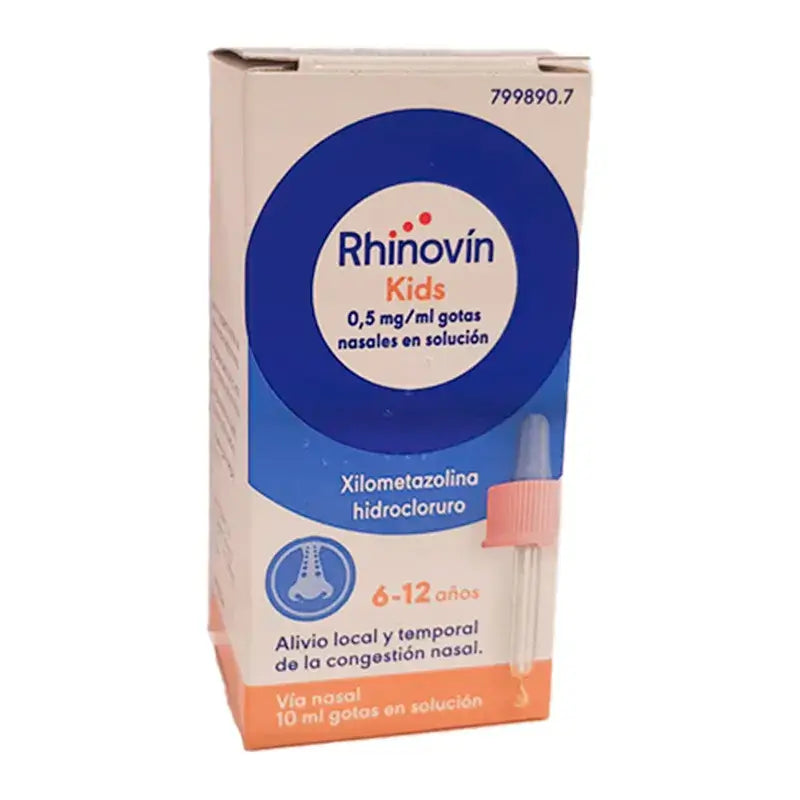Rhinovin Infantil 0,5 mg/ ml Solution pour gouttes nasales 1 flacon de 10 ml