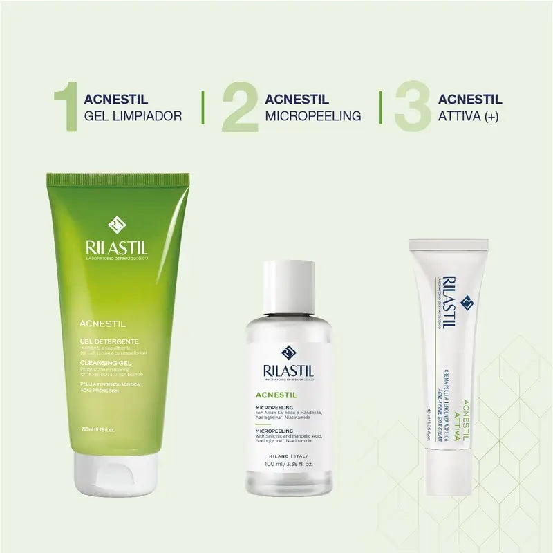 Rilastil Acnestil Micropeeling Exfoliant & Séboregulant , 100 ml