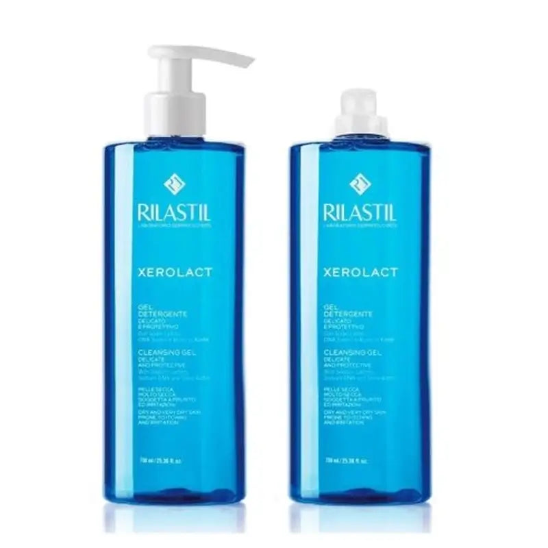 Rilastil Duplo Xerolact Gel 2ème 50% de réduction , 750ml + 750ml