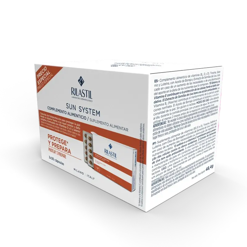 Rilastil Sun System Oral, 2x30 gélules