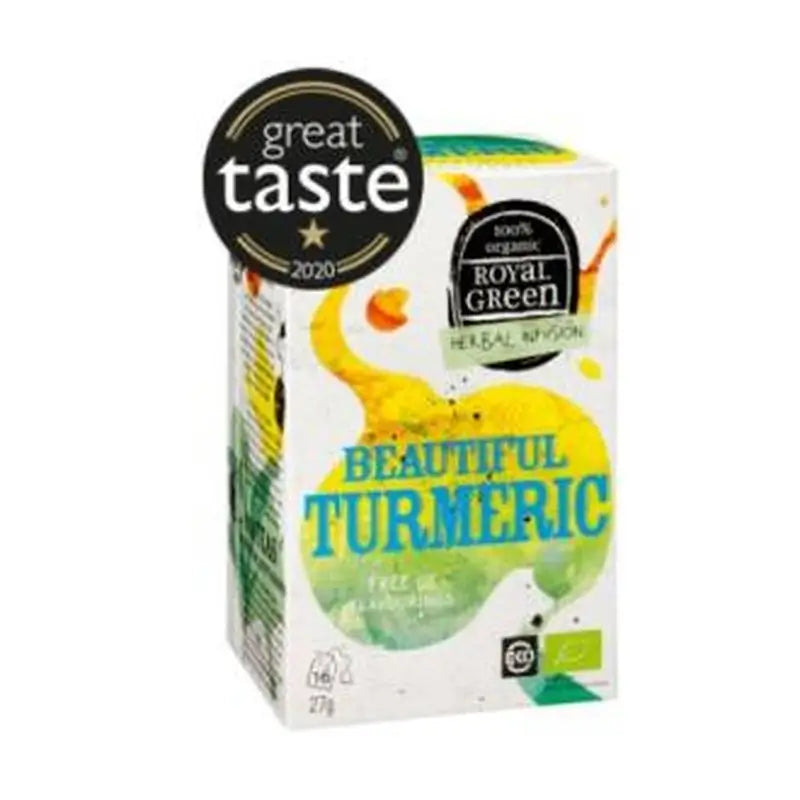 Royal Green Beautiful Turmeric Curcuma 16Infusiones. Bio