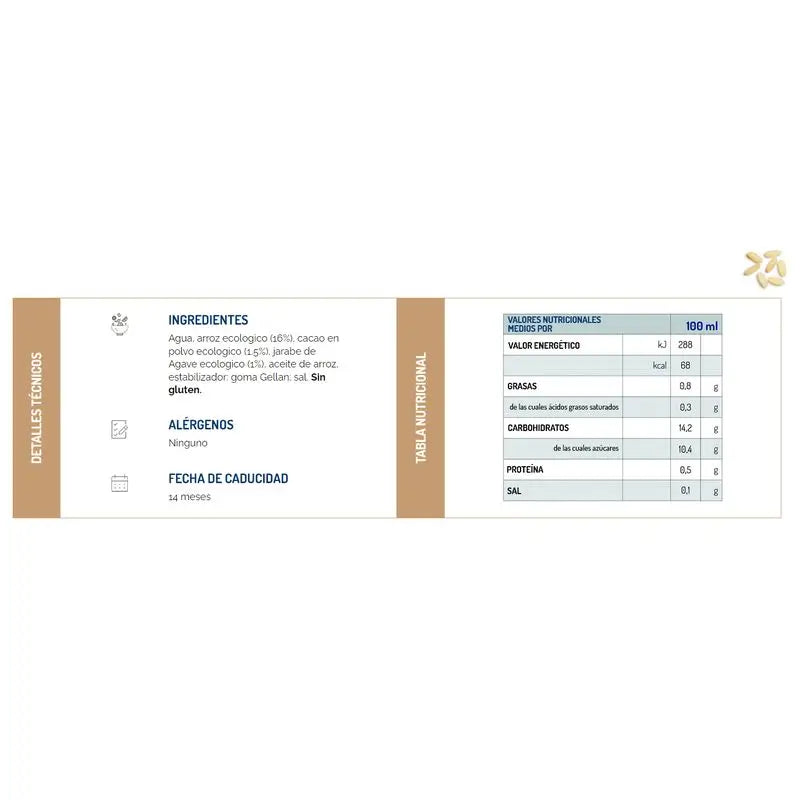 Scotti boisson au riz végétal avec cacao 1L .Bio Sg Veg**