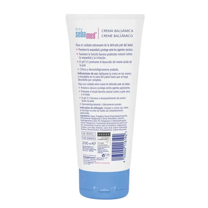 SEBAMED Crème apaisante pour bébés 200 ml