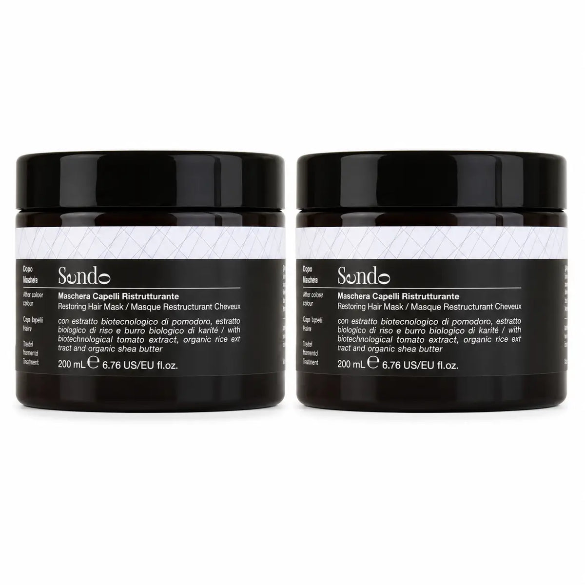 Masque réparateur Sendo, 200 ml, lot de 2