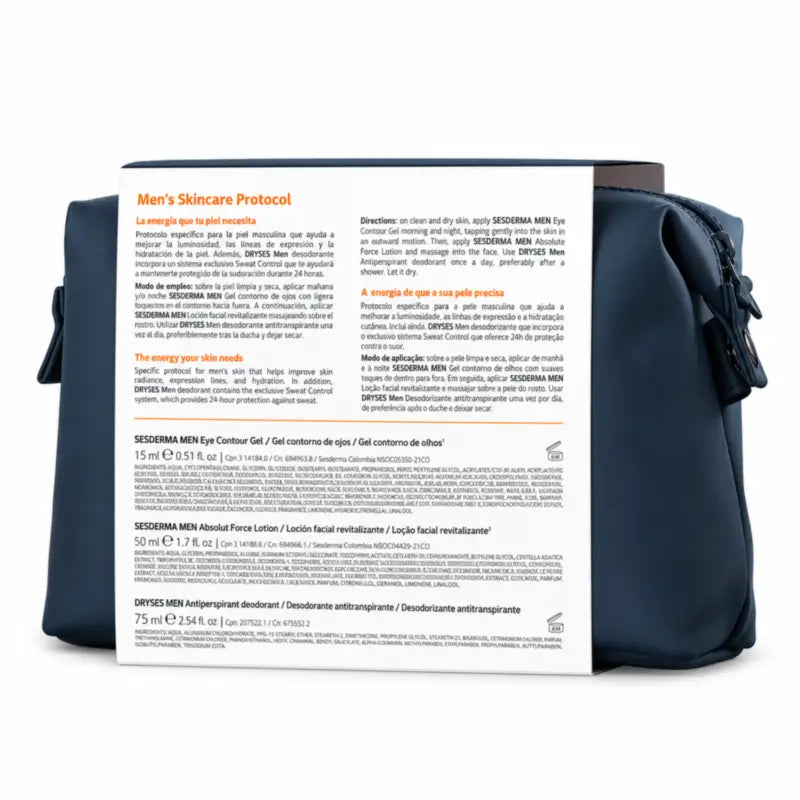 Pack « Men's Skincare Protocol » de Sesderma : Lotion Ses Men Absolute Force + Soin contour des yeux