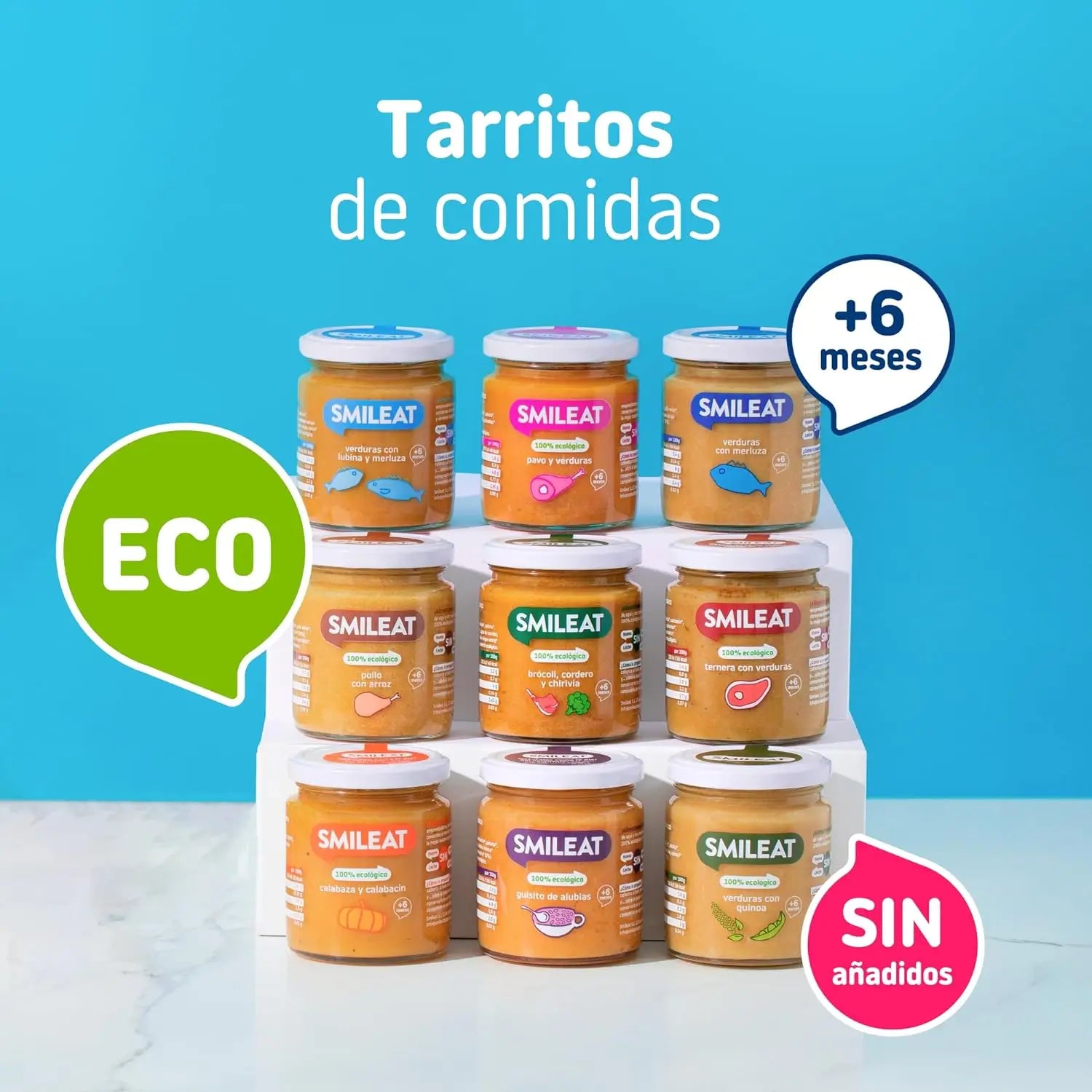 Smileat Tarte à la dinde et aux légumes, 6x230 Gr