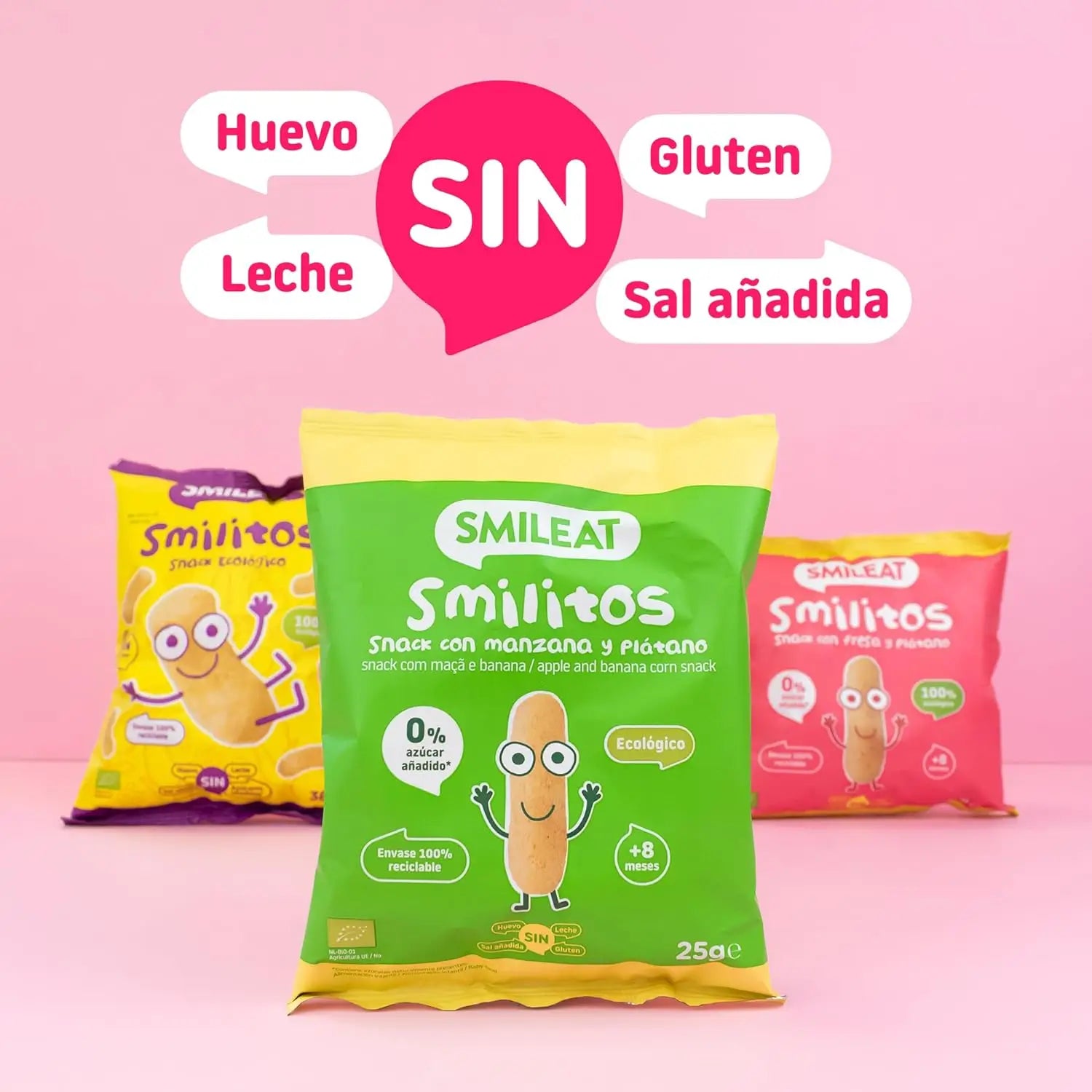 Smileat Smilitos Vers de maïs bio, 38 grammes