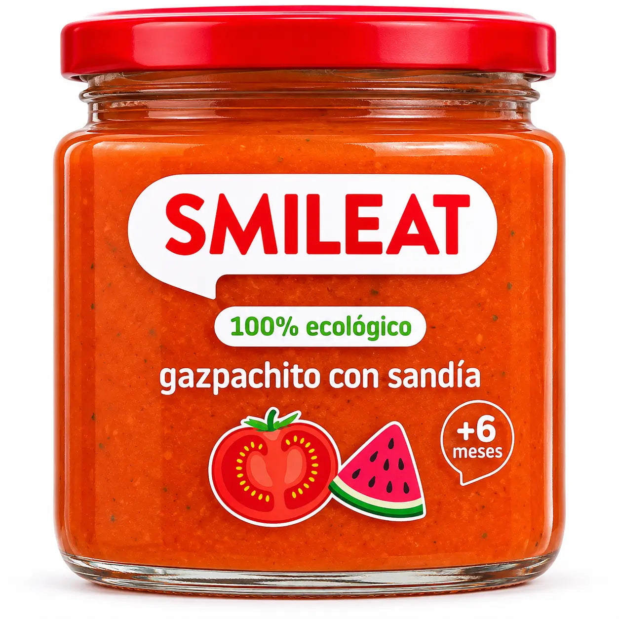 Smileat Pot de Gazpachito avec Pastèque Eco, 190 grammes