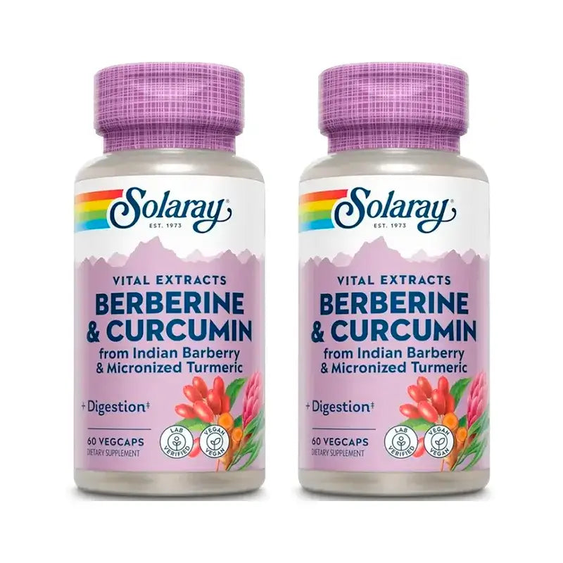 Solaray Berberine & Curcumin Pack 2 x 60 Capsules