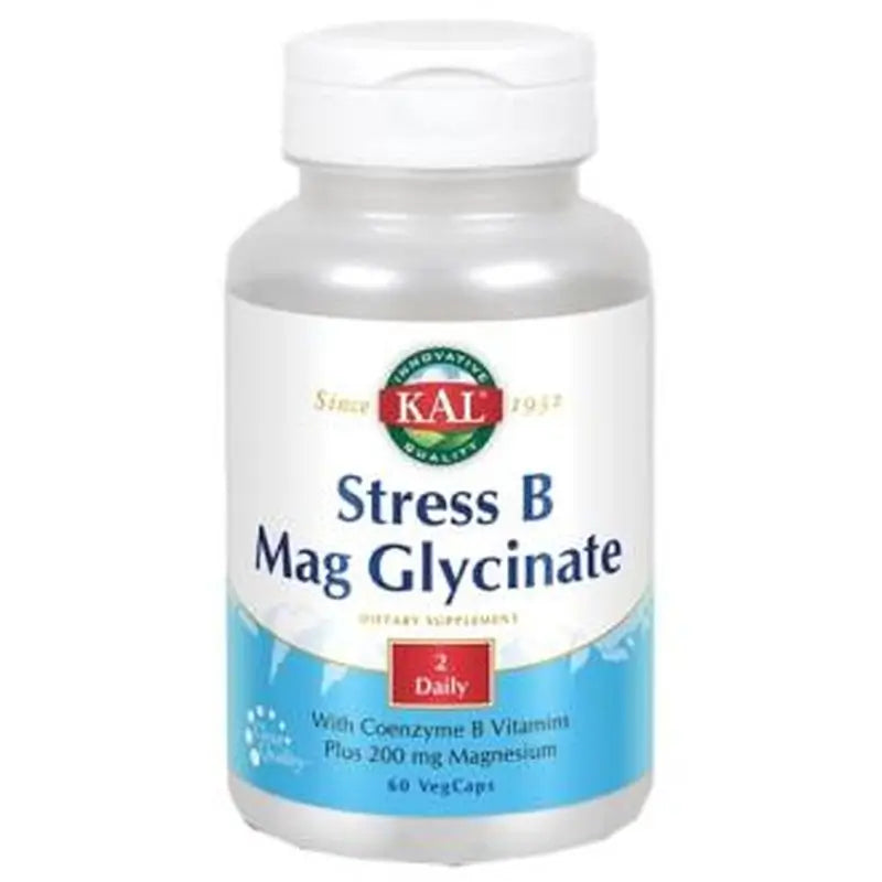 Solaray Stres B Mag Glycinate 60 Capsulesveg.