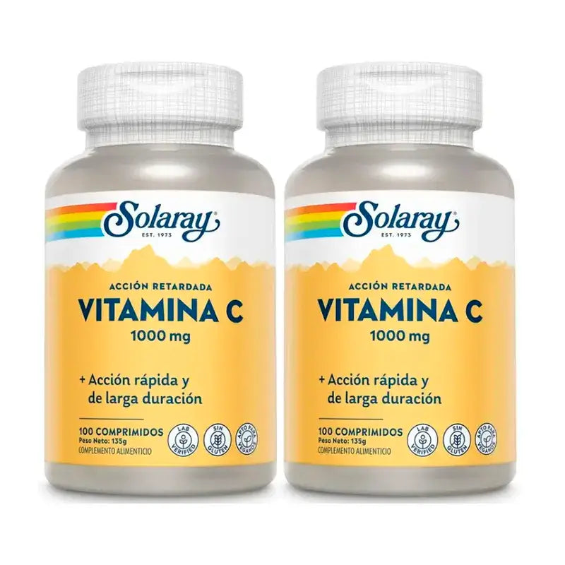 Solaray Vitamine C 1000 Mg. 2 x 100 Comp.