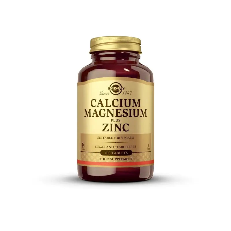 Solgar Calcium/Magnésium/Zinc, 100 Comprimés