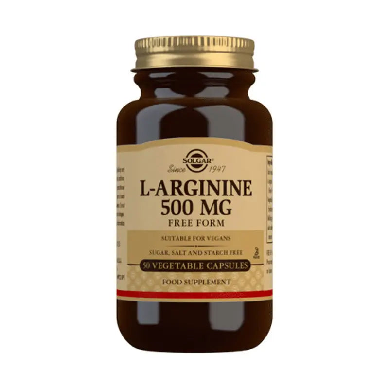 Solgar L-arginine 500mg, 50 Capsules