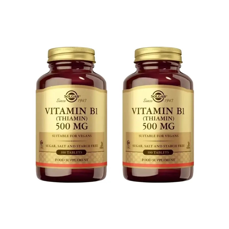 Solgar Vitamine B1 500 Mg, 2X100 Comprimés