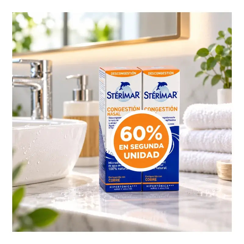 Sterimar Hyb, Pack 60 % gratuit sur la 2e unité, 100 + 100 ml