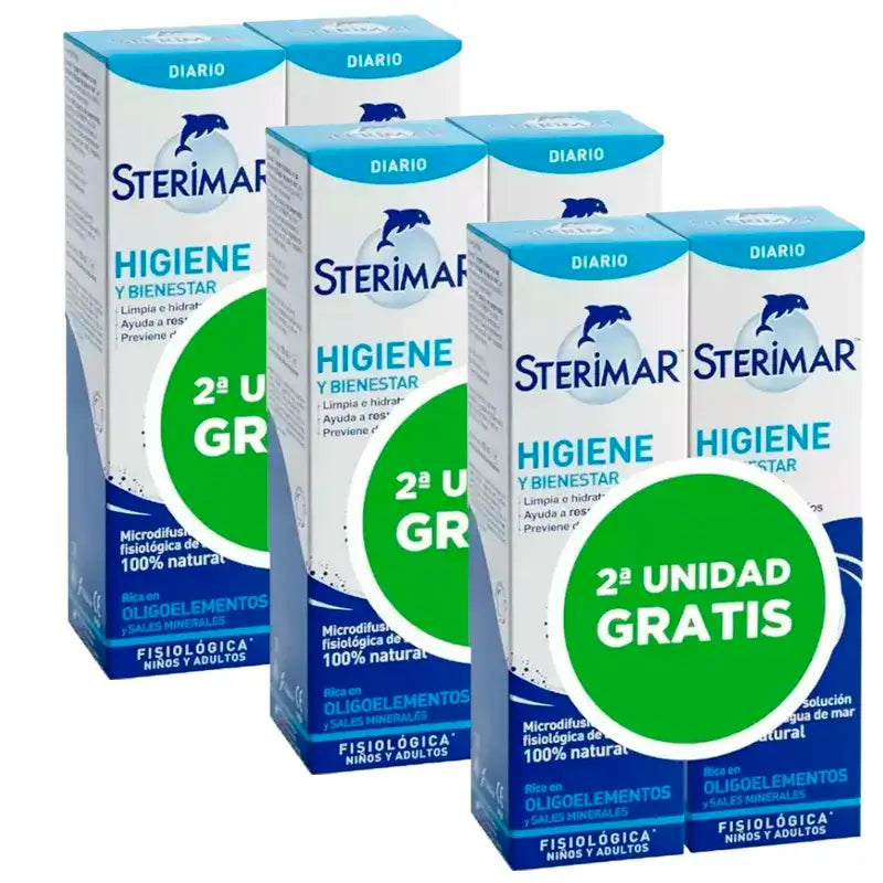 Flacon Sterimar, paquet de 3 x 100 ml