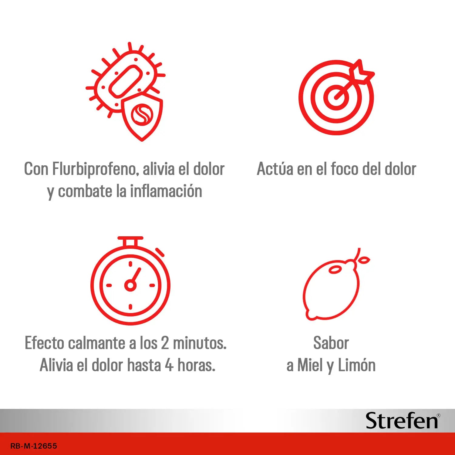 Strefen miel et citron, 16 pastilles