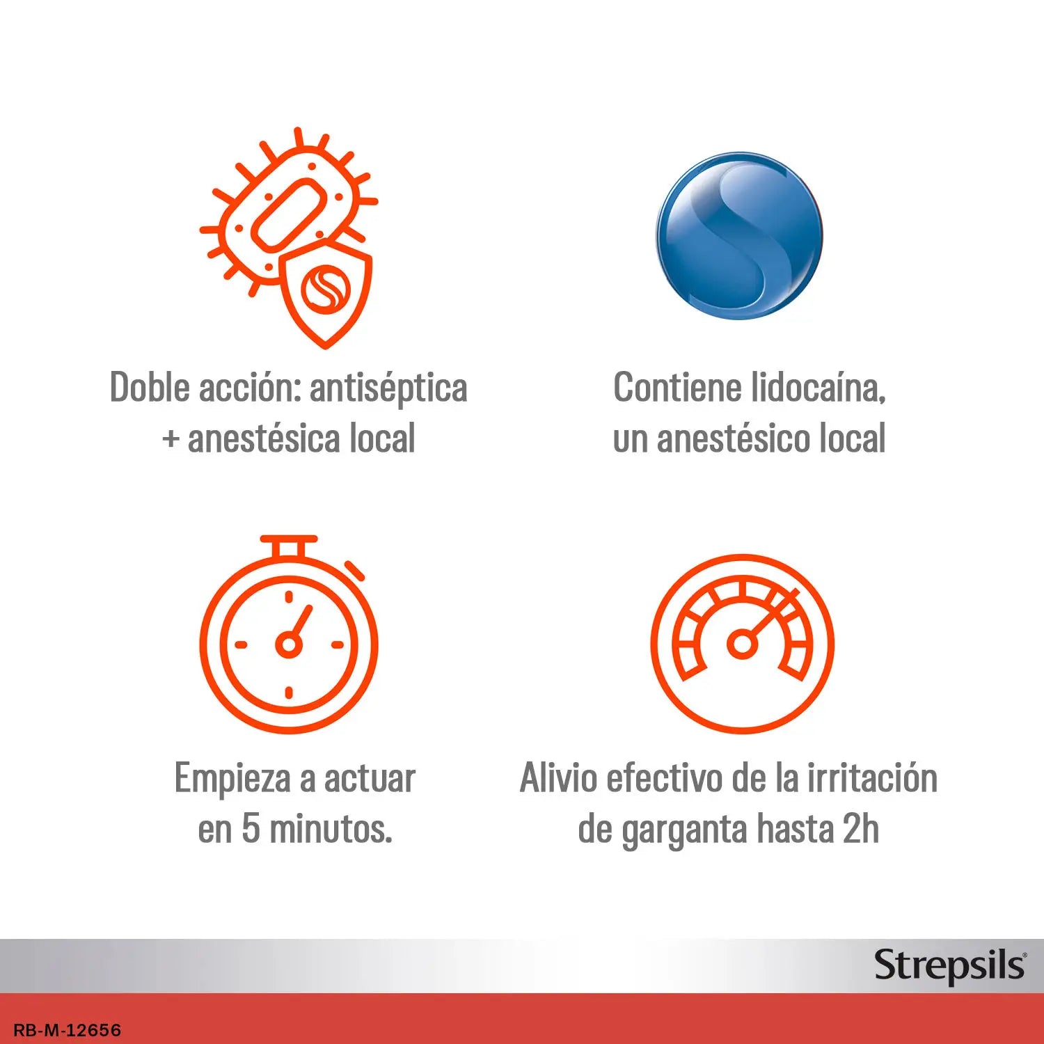 Strepsils avec Lidocaïne, 24 pastilles