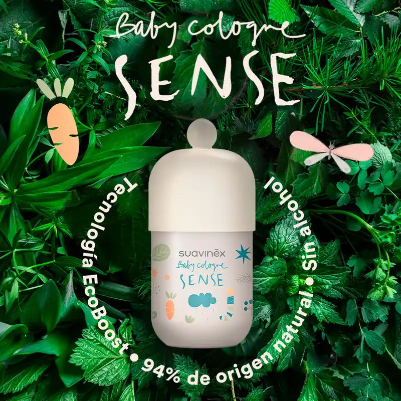 Suavinex Baby Cologne Sense, eau parfumée sans alcool, 100 ml