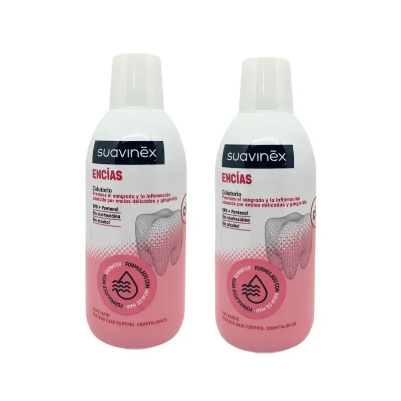 Suavinex Gum Bain de bouche, 2x500 ml