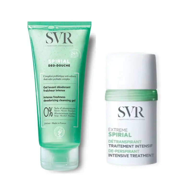 Svr Pack Spirial Déodorant Gel Douche 200 Ml + Spirial Déodorant Extrême 20 Ml