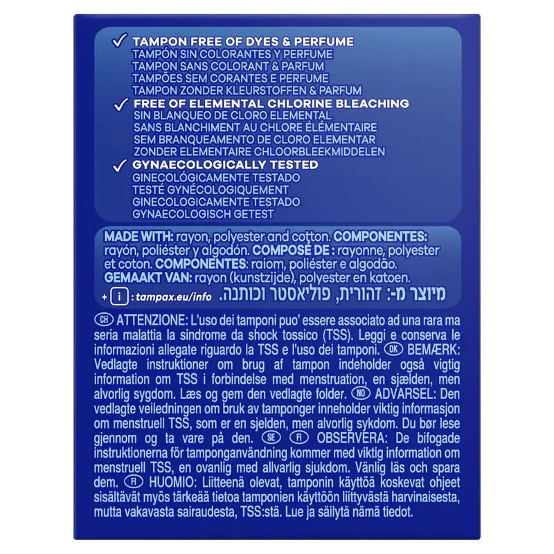 Tampax Compak Lites Tampons avec applicateur , 24 unités