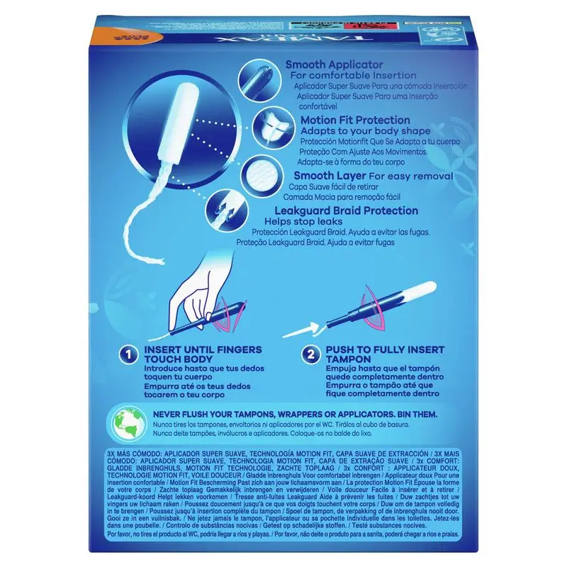 Tampax Pearl Super Plus Tampons avec applicateur , 24 unités