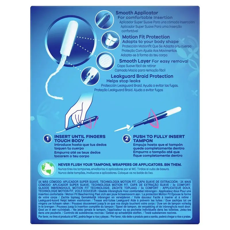 Tampax Pearl Super Tampons Avec Applicateur , 24 pièces