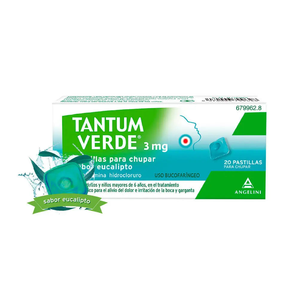 Tantum Verde Arôme Eucalyptus 20 pastilles