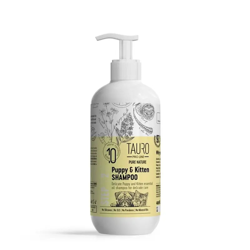 Tauro Pro Line Shampooing Doux pour chiots et chatons, 400 ml