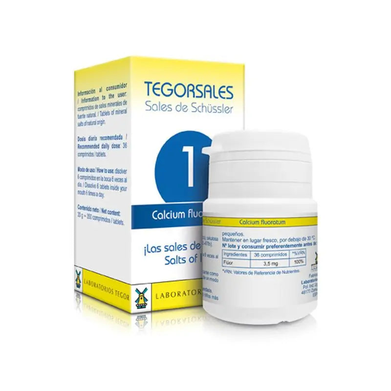 Tegor Tegorsales 1 Fluorato De Calcio , 350 comprimidos