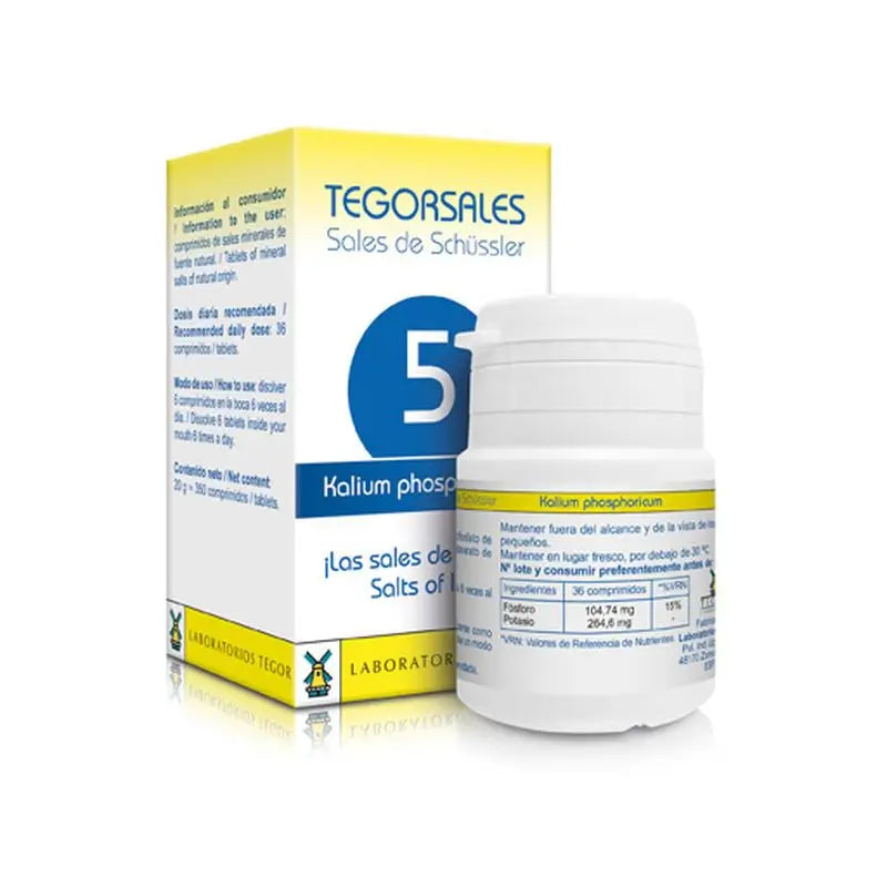 Tegor Tegorsales 5 Fosfato De Potasio , 350 comprimidos