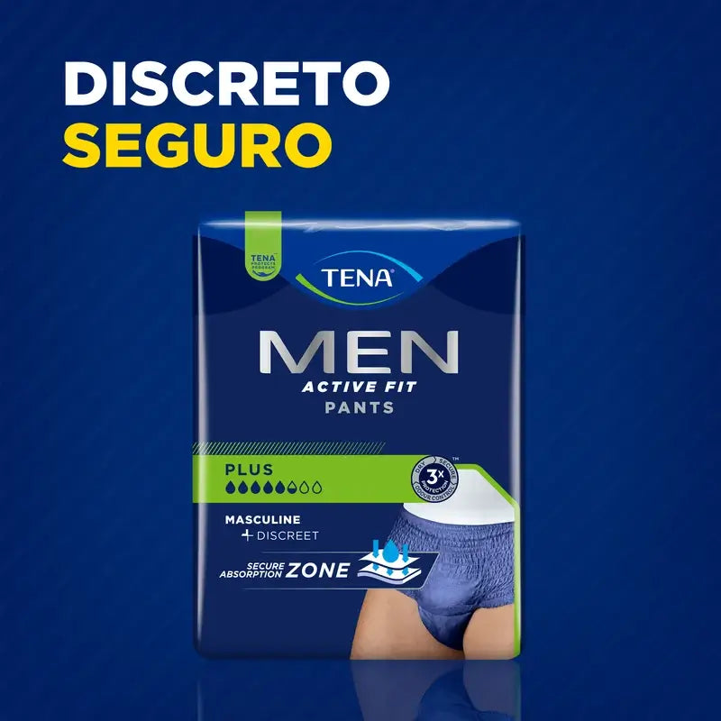 Tena Hommes Pantalon Actif Taille S-M, 9 Pcs.