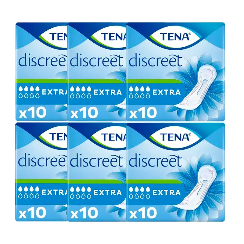 Tena Pack Discreet Extra Id, 6 X 10 pcs.