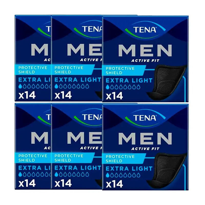 Tena Pack Men Protective Shield Extra Light, 6 X 14 Unités