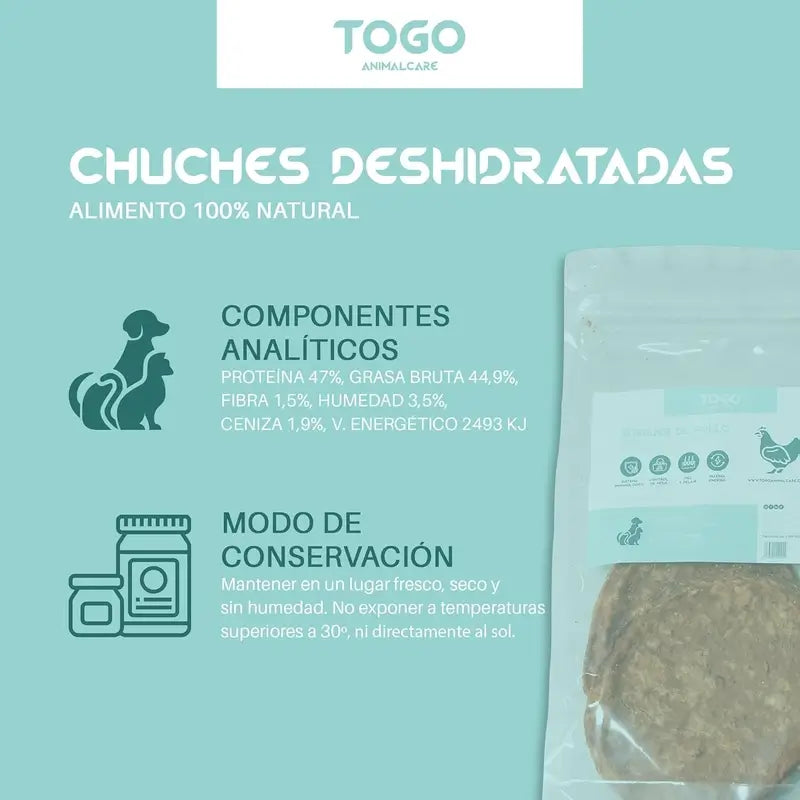 Togo Snack Natural Burger Chicken, paquet de 3 pcs.