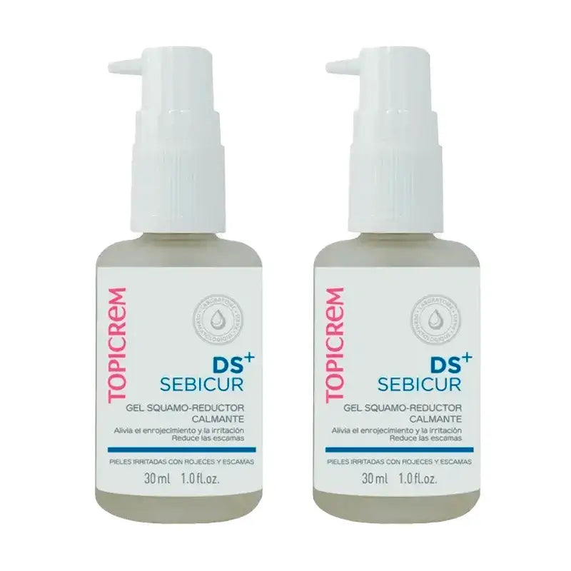 Topicrem DS+ Sebicur Gel apaisant réducteur de squames, Pack 2 x 30 ml