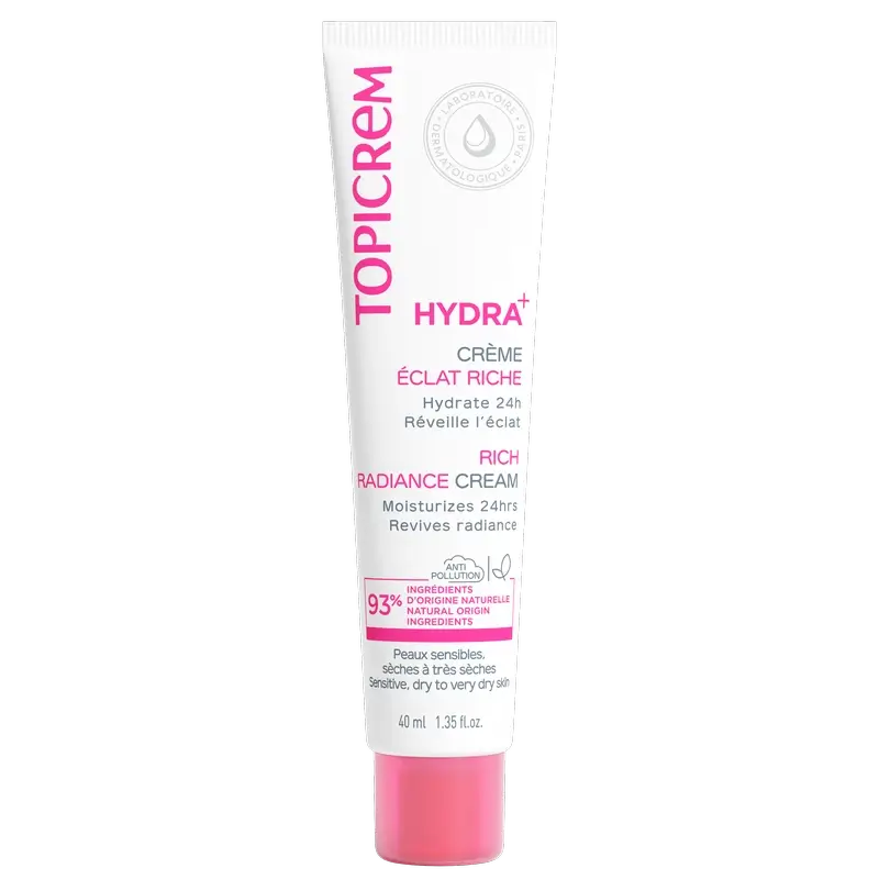 Topicrem Hydra+ Rich Illuminating Moisturising Cream 40 ml