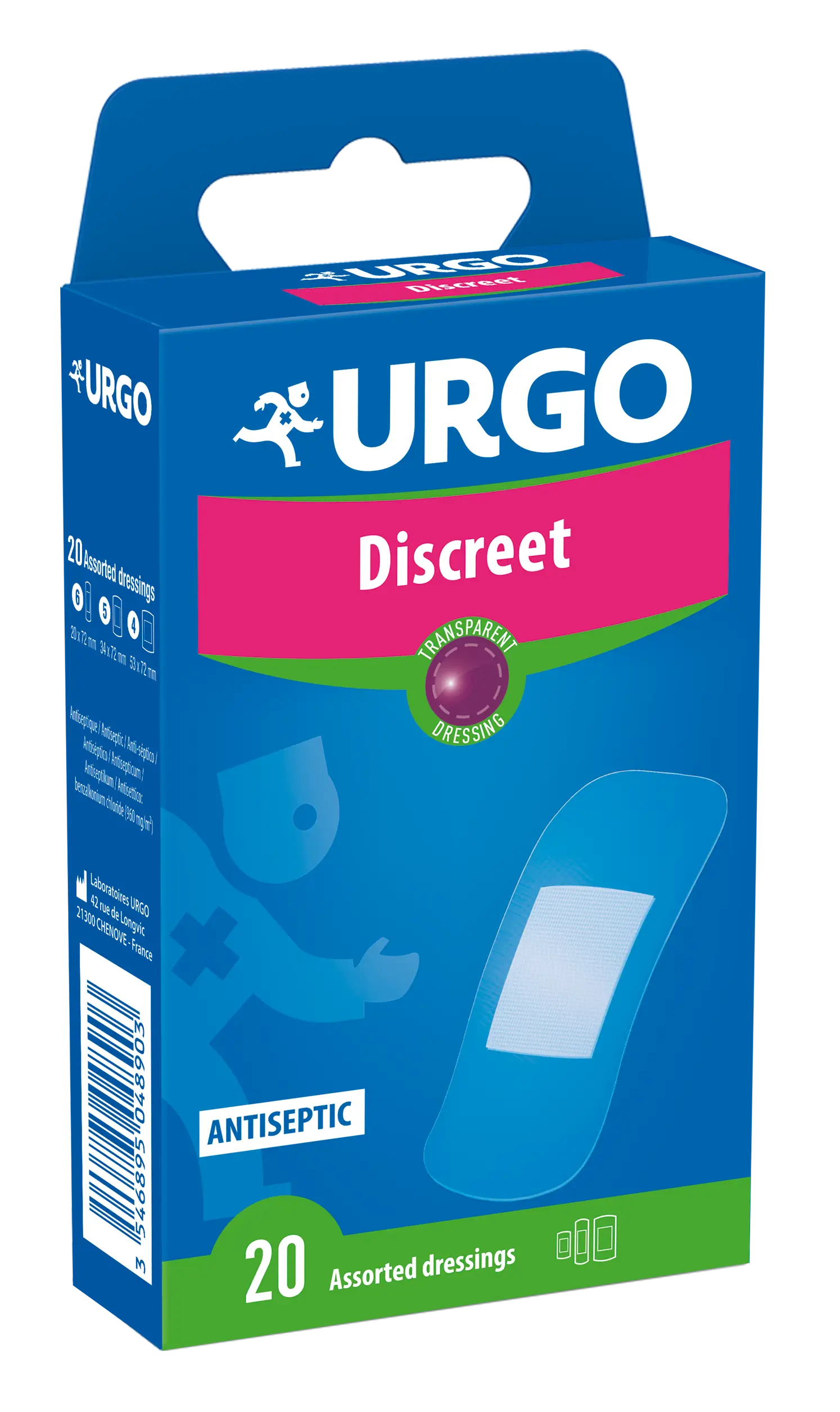 Urgo Discreet First Aid - 20 pansements, 20 pièces