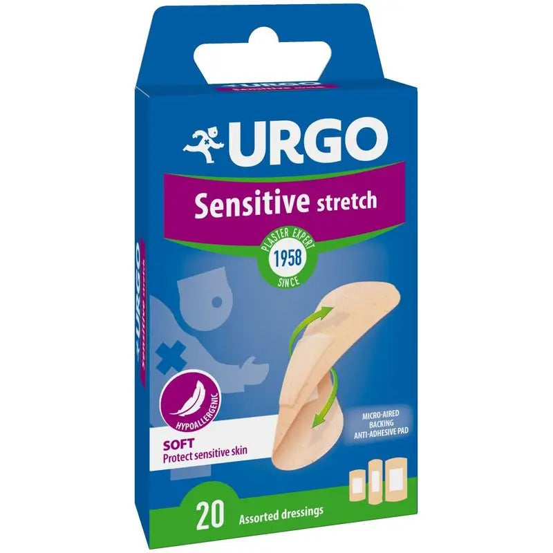 Urgo Sensitive Stretch, 20 pansements