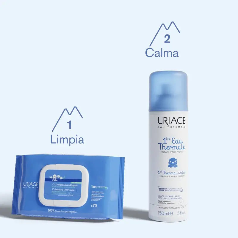 Lingettes pour bébés d'Uriage 70 unités