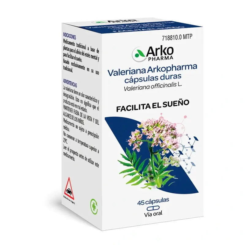 Arkopharma Arkocápsulas Valeriana, 45 gélules